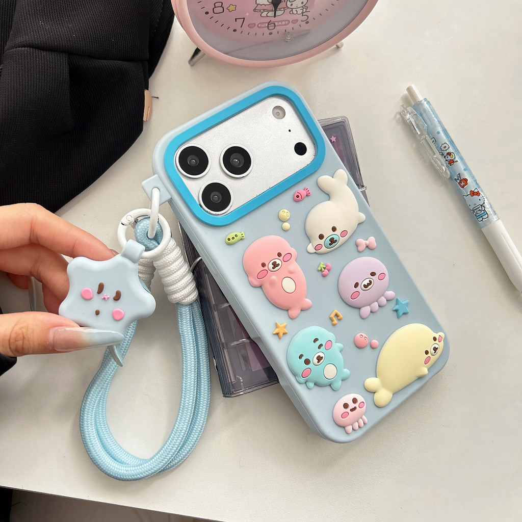 Dành Cho iphone17ProMax Vỏ LX939 Bean Sesame Seal iphone16ProMax iphone17Pro iphone16Pro iphone16plu