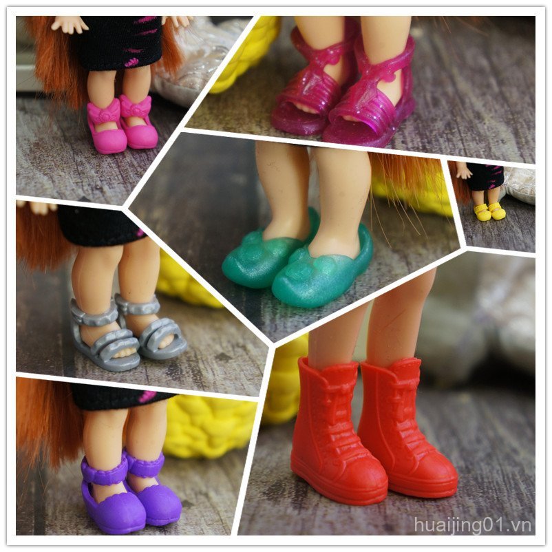 Phụ kiện Kelly Giày bốt dễ thương của búp bê Kelly OB11 Giày búp bê Kelly Hai làn sóng ESSQ
