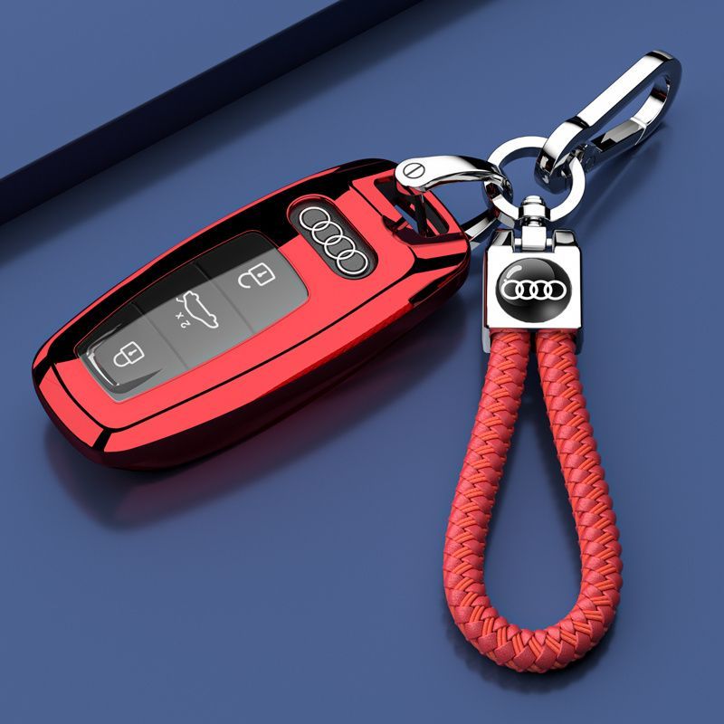 Phổ Biến 21-24 Audi RS7 Chìa Khóa Xe Ô Tô Bao Gồm Tất Cả Vỏ Bảo Vệ rs7 Móc Khóa Túi Dây Xích Nam Nữ