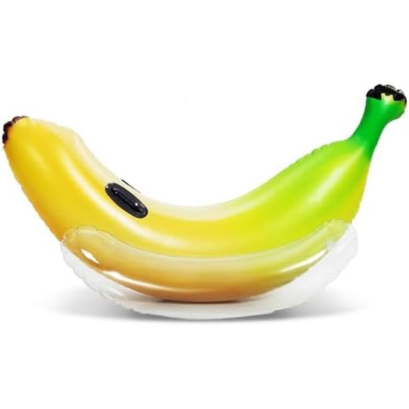 Sloosh Inflatable Banana Pool Float - Ride on Banana Pool Floats Funny Swimming Pool Party Decoratio