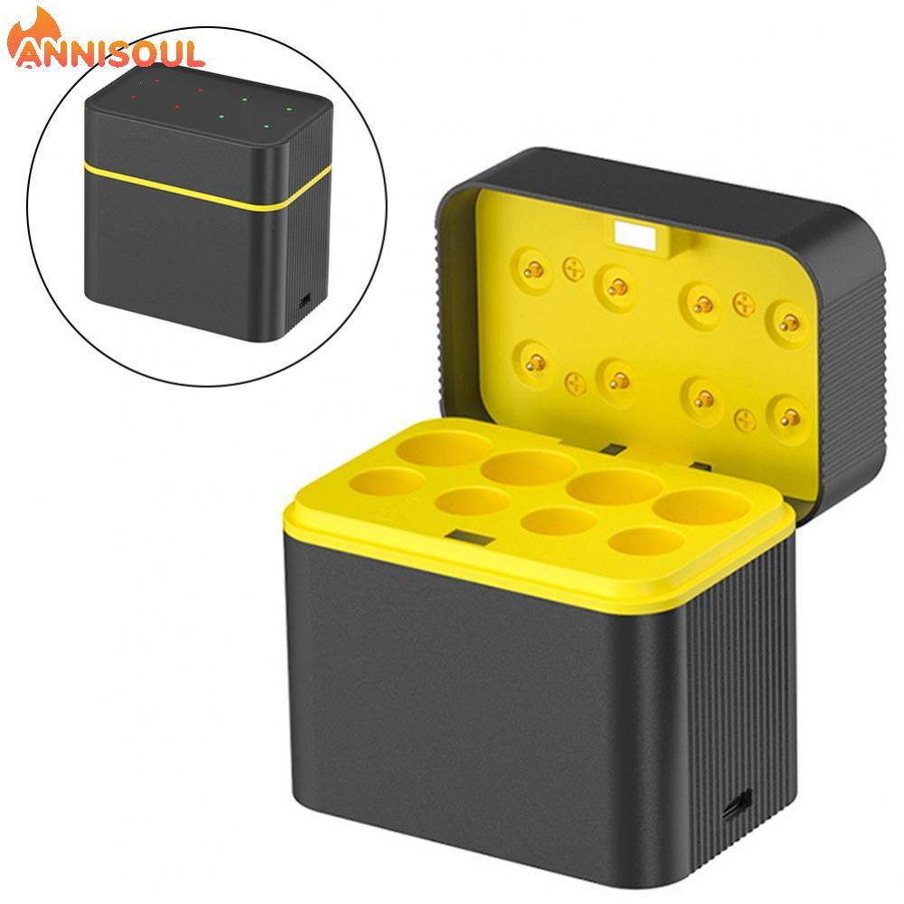 [NISO]Eight Slot Charger ABS Material Compact Design Compatible With AA AAA Batteries