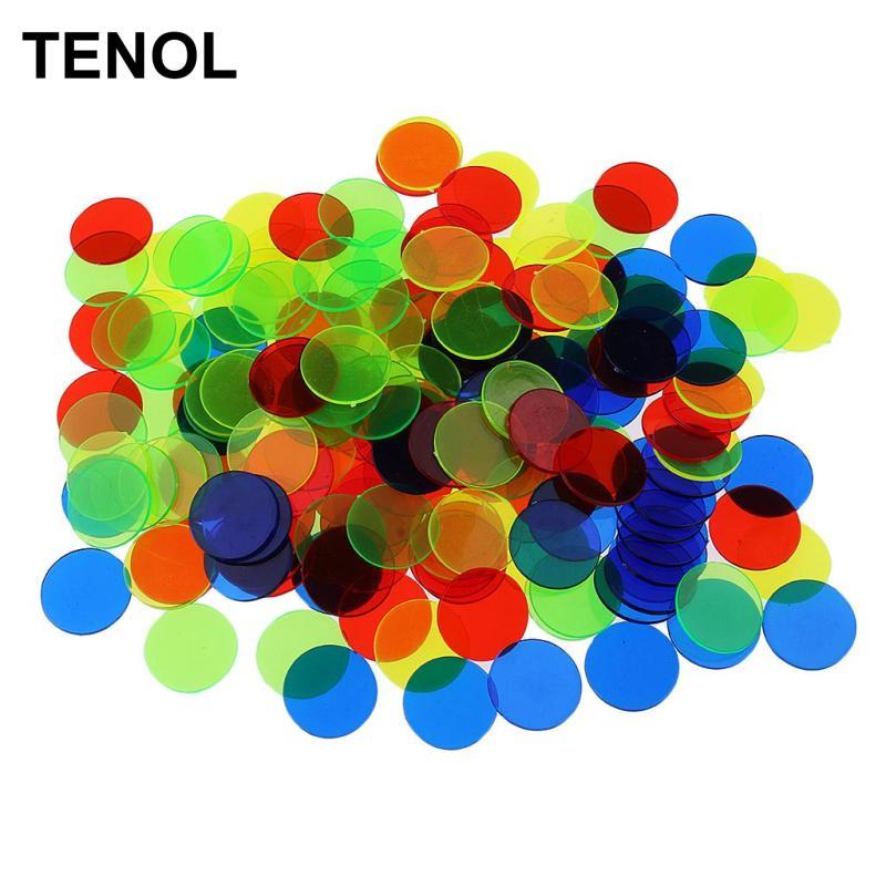 100 Miếng Bingo Chips Tròn 3 / 4 '' Bingo Cung Cấp Mờ Cho Thẻ Bingo