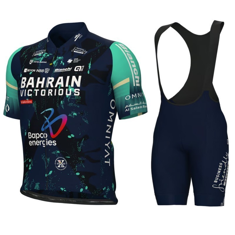 Áo và quần short đi xe đạp tay ngắn Bahrain, phù hợp cho người yêu thích đi xe đạp