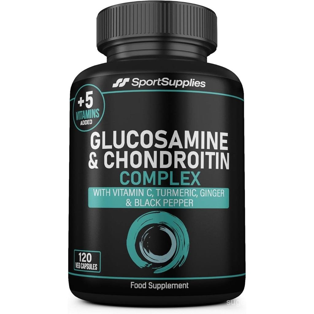Glucosamine và Chondroitin Plus 5 s 120 Viên nang phức tạp 1000mg (Cung cấp cơ sở 530mg) Chondroitin