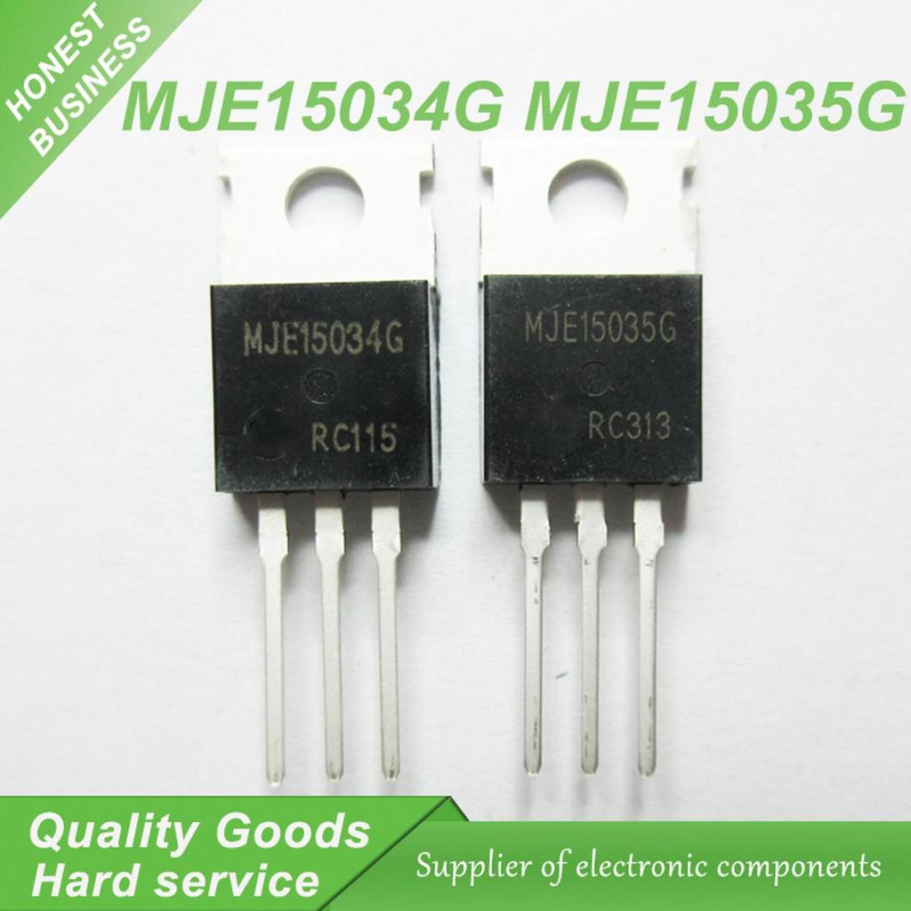 10 chiếc MJE15034G MJE15035G MJE15034 MJE15035 TO-220 ống khuếch đại âm thanh mới nguyên bản