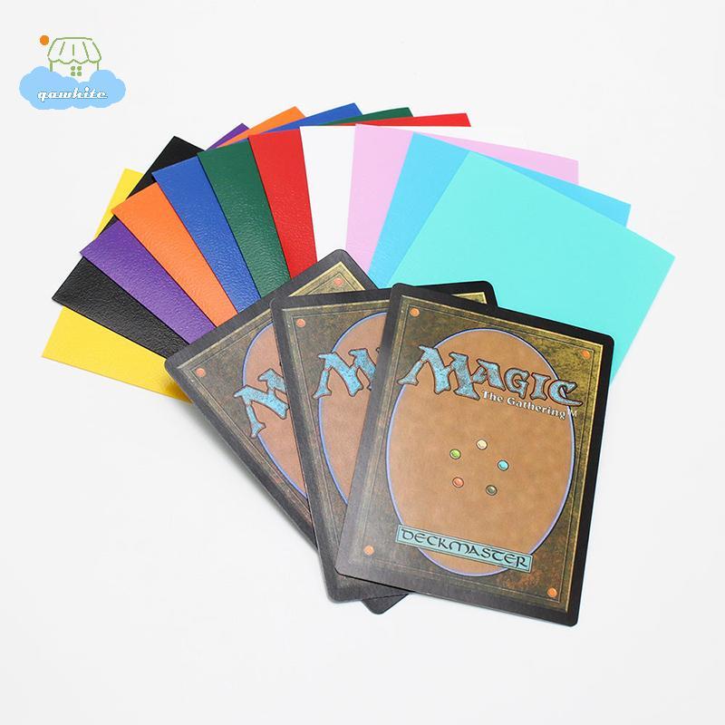 [LI] 100 CÁI 66 * 91mm Màu Penny Matte Katana Trading Card Hand Holder Shield Board Games Magical Co