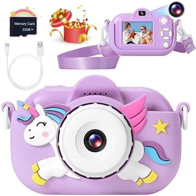 Kids Camera Boys Toys for 3 4 5 6 7 8 9 Years Old Boys, 48MP Dual Lens Kids Digital Camera Christmas
