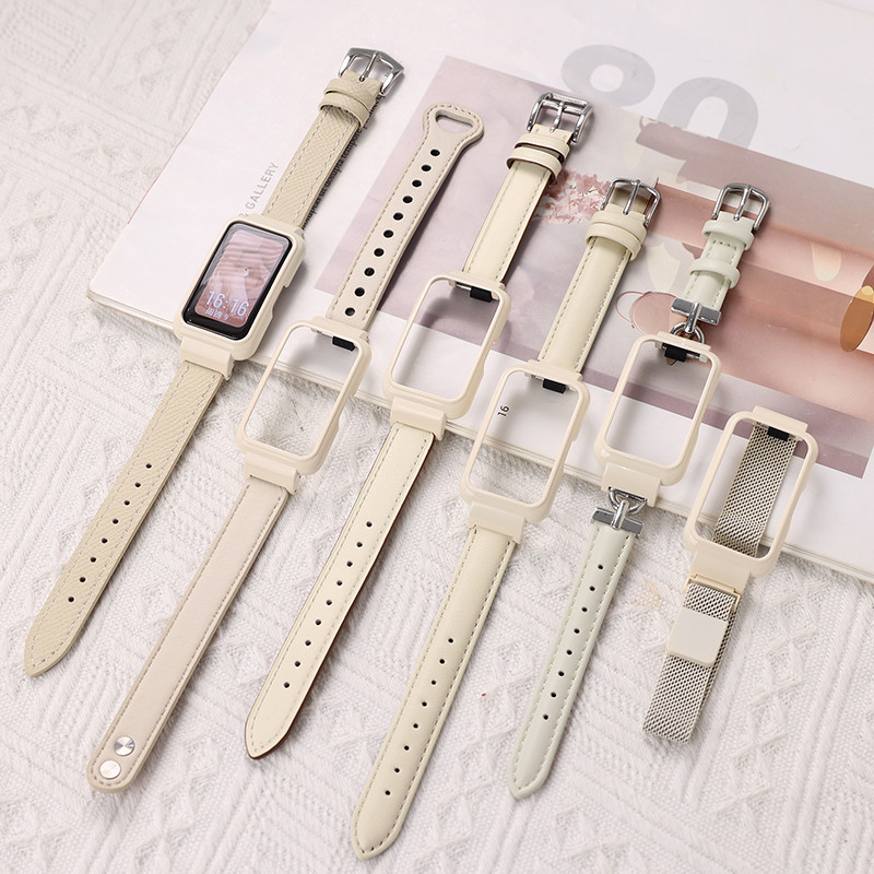 Thích hợp cho Huawei Bracelet 7 Dây đeo Huawei 10 Vòng tay 6 / 6pro Da thật 11 / 11pro Vòng đeo tay 