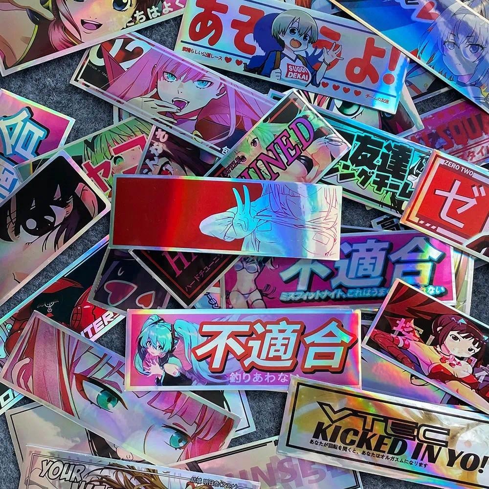 Anime Ô Tô Ô Tô Miếng Dán Xe Máy JDM Đề Can Vui Nhộn Ô Tô Phụ Kiện Phụ Kiện 2023
