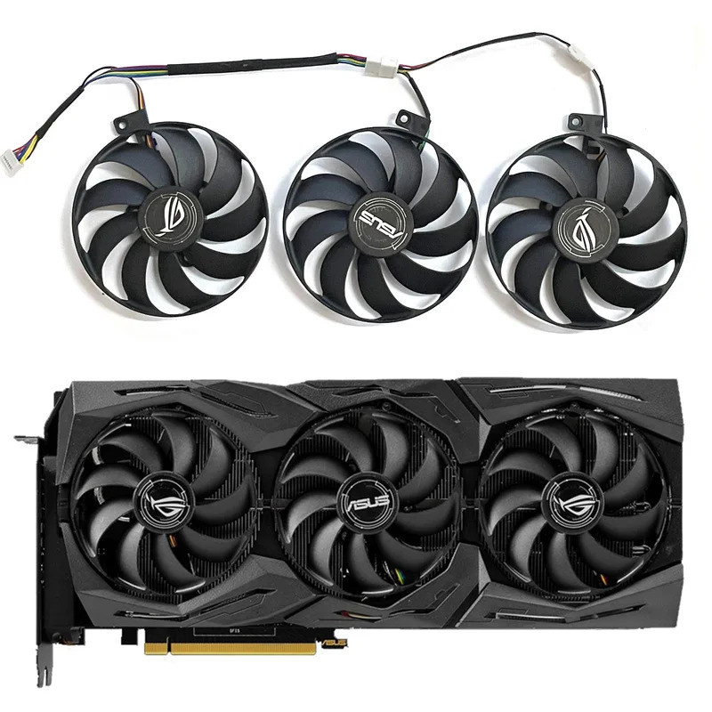 Dành Cho ASUS RTX2070 ROG Strix-Geforce RTX 2060 Super 2080 Ti RX 5600 XT RX 5700XT Card Đồ Họa Fan8
