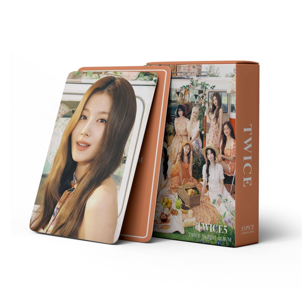 55 chiếc TWICE 2026 Red Whispers Lomo cards Twice5 THE STORY GOES ON ENEMY ĐÂY LÀ DÀNH CHO MISAMO NA