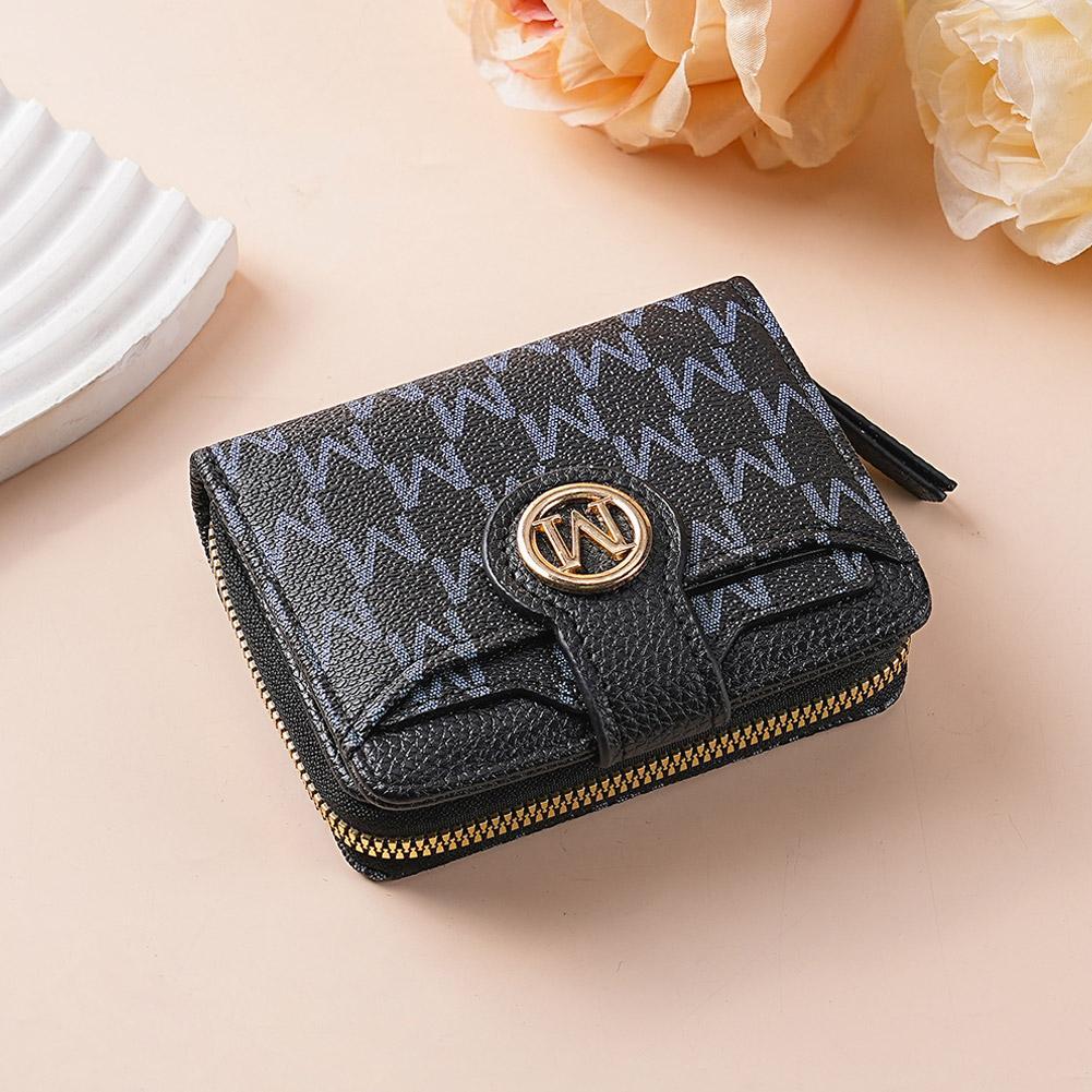 Ví Nữ Ví Ngắn Nữ Túi Tiền Chữ M Nữ Ví Đựng Tiền Xu Id Dây Kéo V0k8