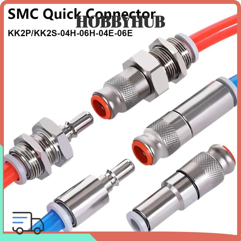 HOBBYHUB 1 Cái Đầu nối nhanh khí quản KK2P / KK2S-04H-06H-04E-06E-06E Lắp ống ống bền