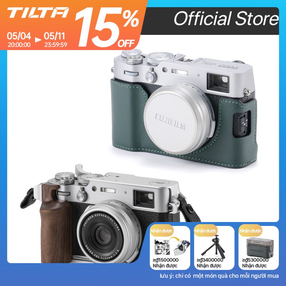 Tilta Fujifilm X100VI Vintage Camera Lồng TA-T70 Fujifilm Mở Rộng Phụ Kiện Bảo Vệ Túi Camera Bao Da 
