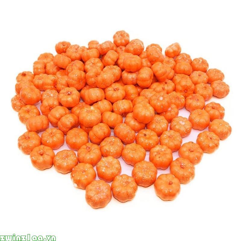 Zwinz1aa Mini Nhân Tạo Bí Ngô Giả Mô Phỏng Vegetabl Vui Vẻ Trang Trí Halloween Văn Phòng Trung Tâm M