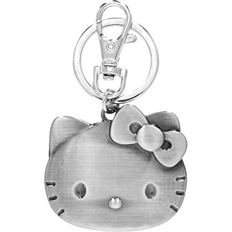 Vòng chìa khóa Hello Kitty Head Pewter, nhiều màu, 3 "