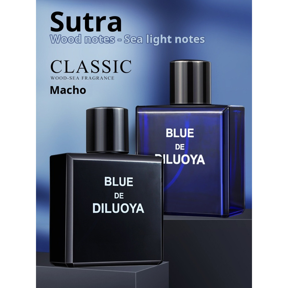 [Natural Freshness] Men's Azure Eau de Parfum Marine Woody Cologne Perfume/Ocean/Woody/Men