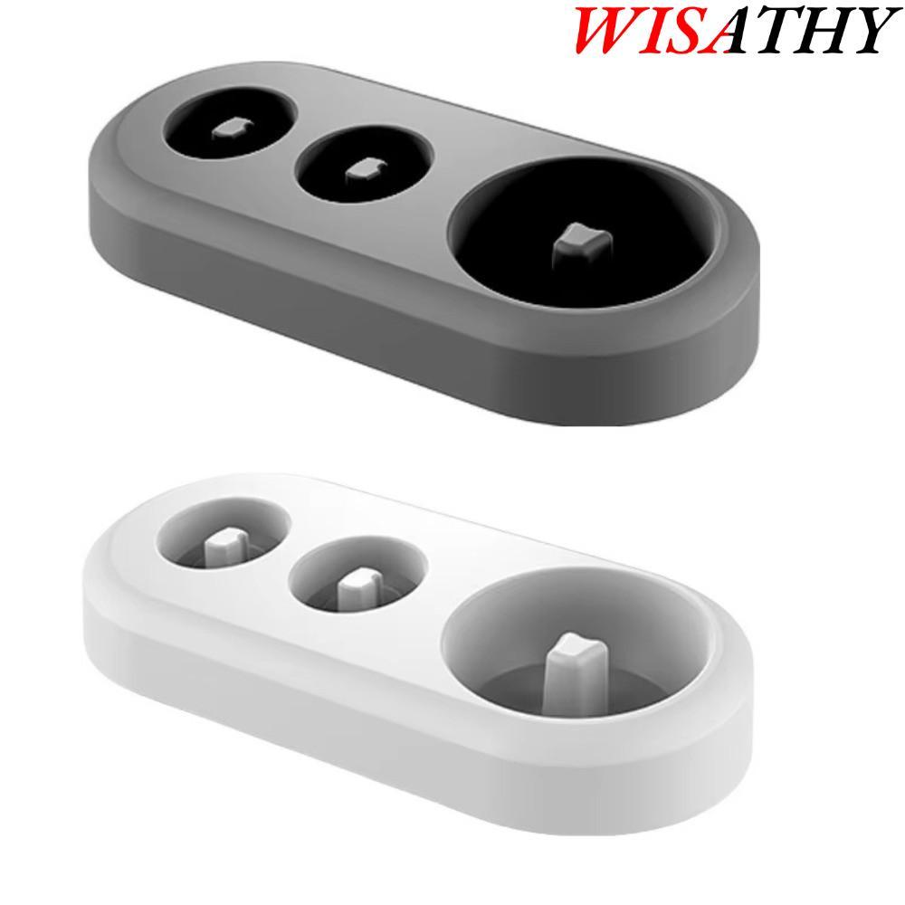 WISATHY   Giá đỡ bàn chải đánh răng điện, Đế thay thế bằng nhựa tiết kiệm không gian, Giá đỡ đầu bàn