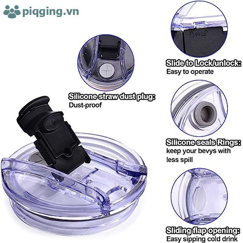 Piqging 40 / 30 Oz Nắp Nhựa Chống Bắn Cho Ozark Trail RTIC Tumbler Cup Nhiều Màu VN