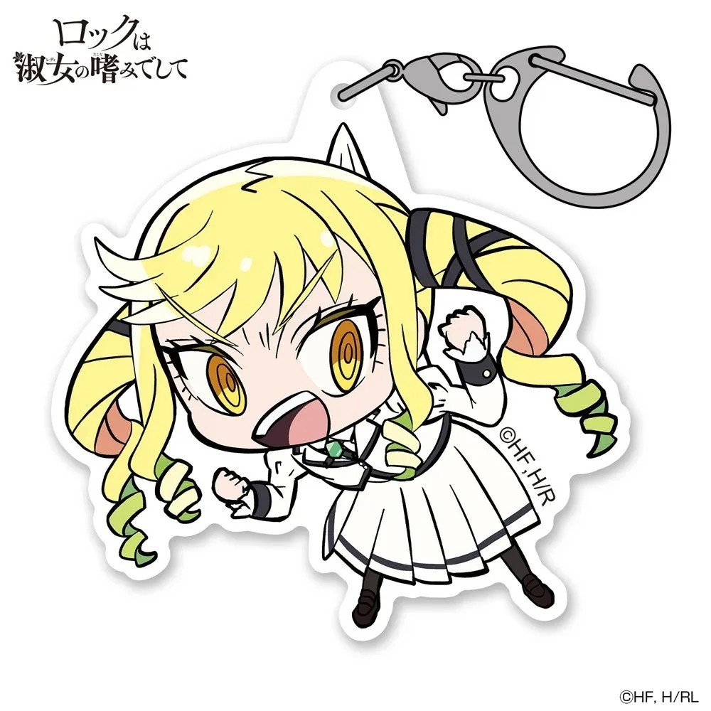 Móc khóa mica Anime Rock Is a Ladys Modesty Suzushiro Lilisa phụ kiện treo túi xách trang trí cặp sá