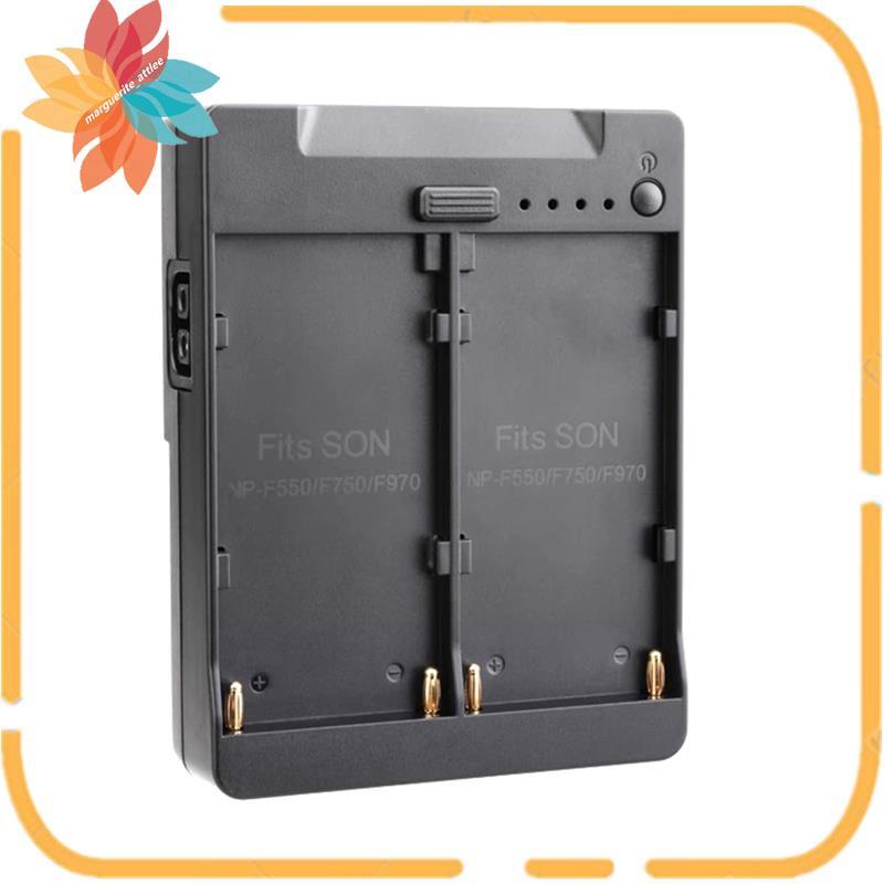 Dual NP-F550 / 750 / 970 NP-F Series Pin sang V-Mount Lock Tấm chuyển đổi pin V-Mount cho Bộ chuyển 