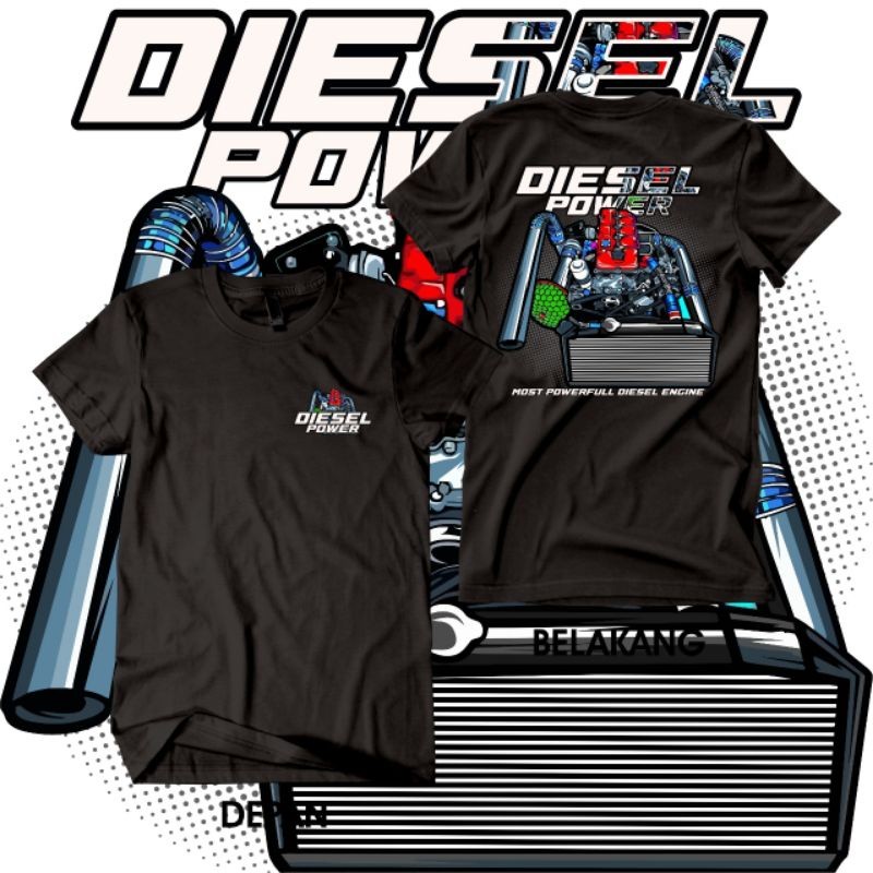 Áo thun Diesel Power Jerseys Ô tô Diesel Power Áo thun Jerseys