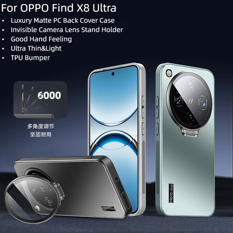 Dành Cho OPPO Find X8 Pro Find X8 Ultra X8Ultra Ốp Lưng Sang Trọng Mờ Vô Hình Ống Kính Máy Ảnh Giá Đ