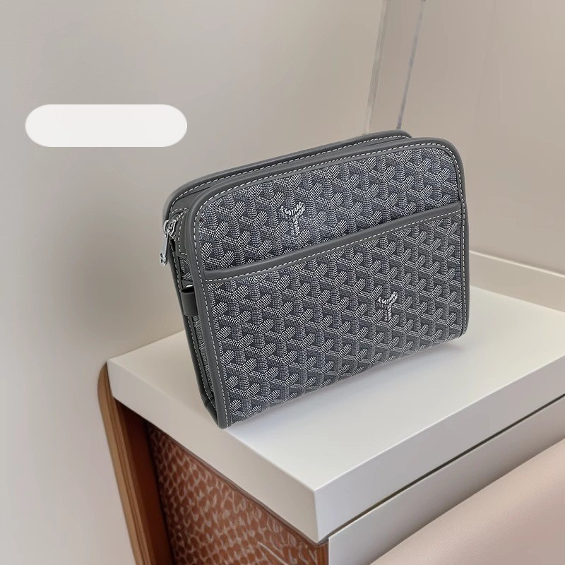 Goyard Lychee Họa Tiết Cao Cấp Nam Nữ Dung Tích Lớn Di Động Goya Rửa Thanh Thời Trang Phù Hợp Với Tú
