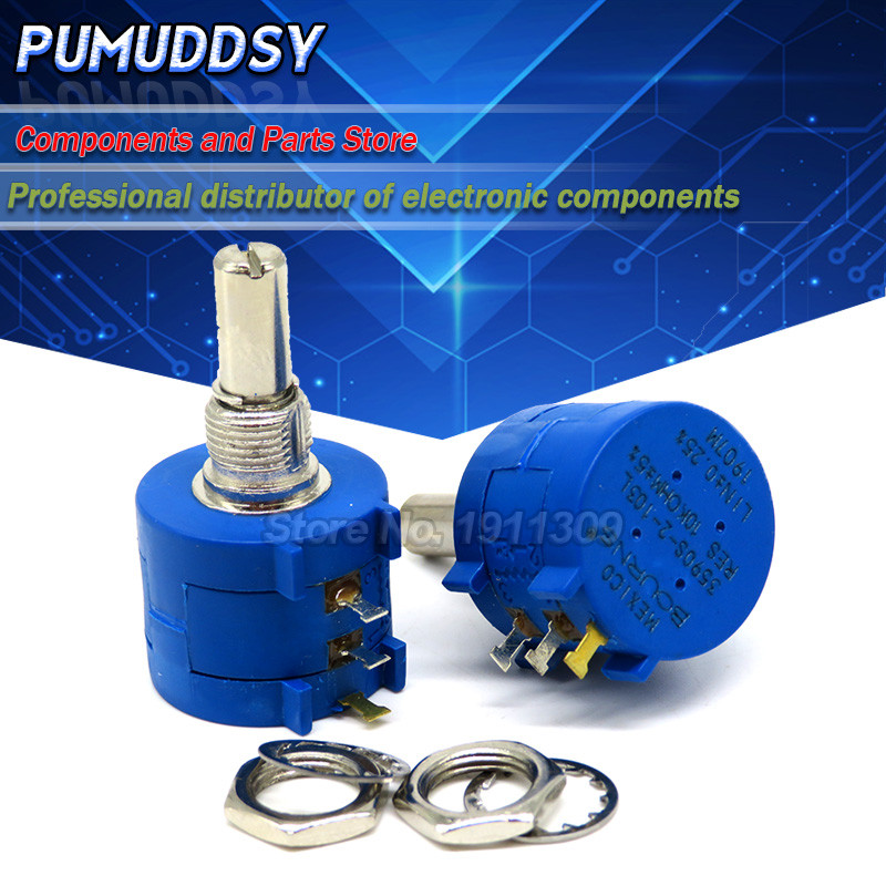 1 Chiếc 3590S-2-502L 3590S 5K ohm 502 3590S-2-502 3590S-502 502 Điện Áp Đa Chiều Chính Xác 10 Vòng Đ
