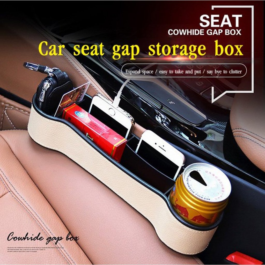 [Prevent Items From Falling] Multifunctional Car Seat Gap Storage Box For Organizing Small Items Car