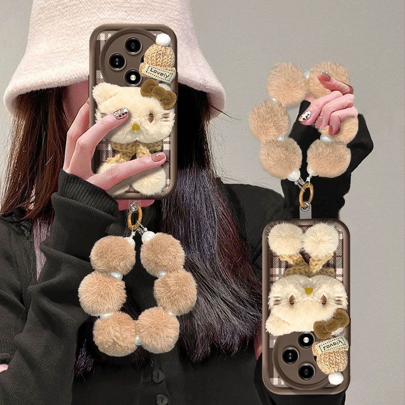 Ốp Điện Thoại Búp Bê Kitty Sang Trọng oppoA3pro PJY110 Thu Đông Dễ Thương Bao Gồm Tất Cả Độc Đáo Chố