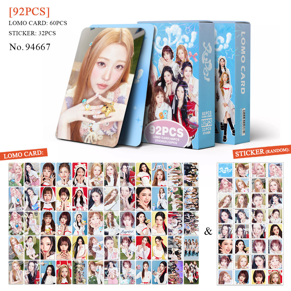 92 Chiếc Hearts2Hearts H2H RUDE Lomo Cards FOCUS Album The Chase Dán Pretty Please Butterflie Photoc