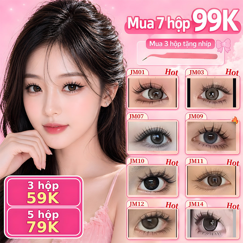 99k/7 Hộp – Mi Giả Cosplay 3D Tự Dính, Sợi Tách Rời, Nhìn Tự Nhiên, Nhiều Kiểu Lựa Chọn