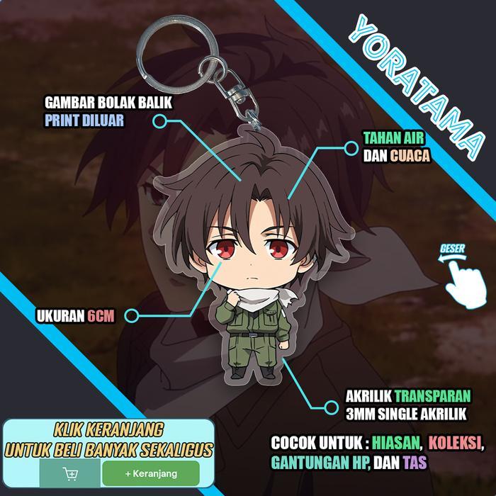 Gantungan Kunci Shinei Nouzen Shin 86, Keychain Anime Lucu