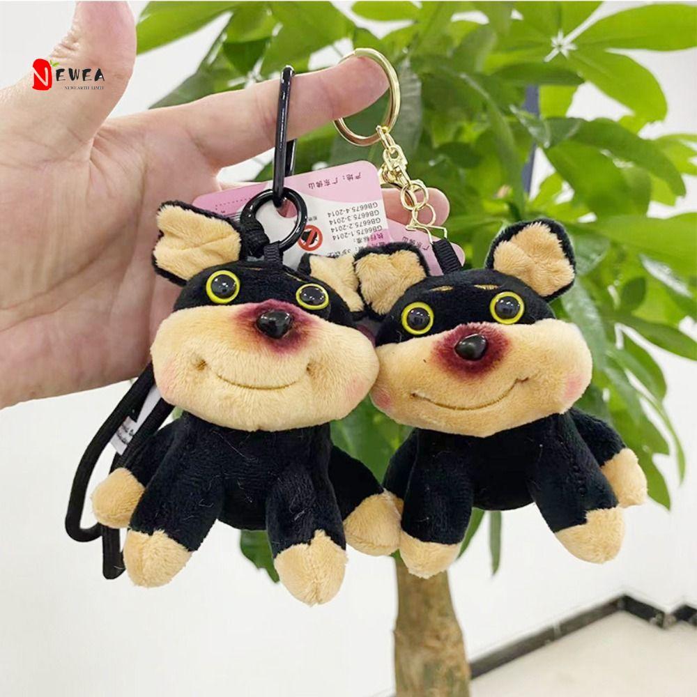 NEWEARTH LIMIT Bee Dog Doll Móc khóa, với tạp dề Phim hoạt hình Bee Puppy Bag Mặt dây chuyền, Phụ ki