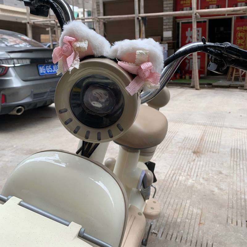 Full Face Helmet Helmet Decorative Accessories Cat Ears Quick Release Velcro Full Face Helmet Helmet