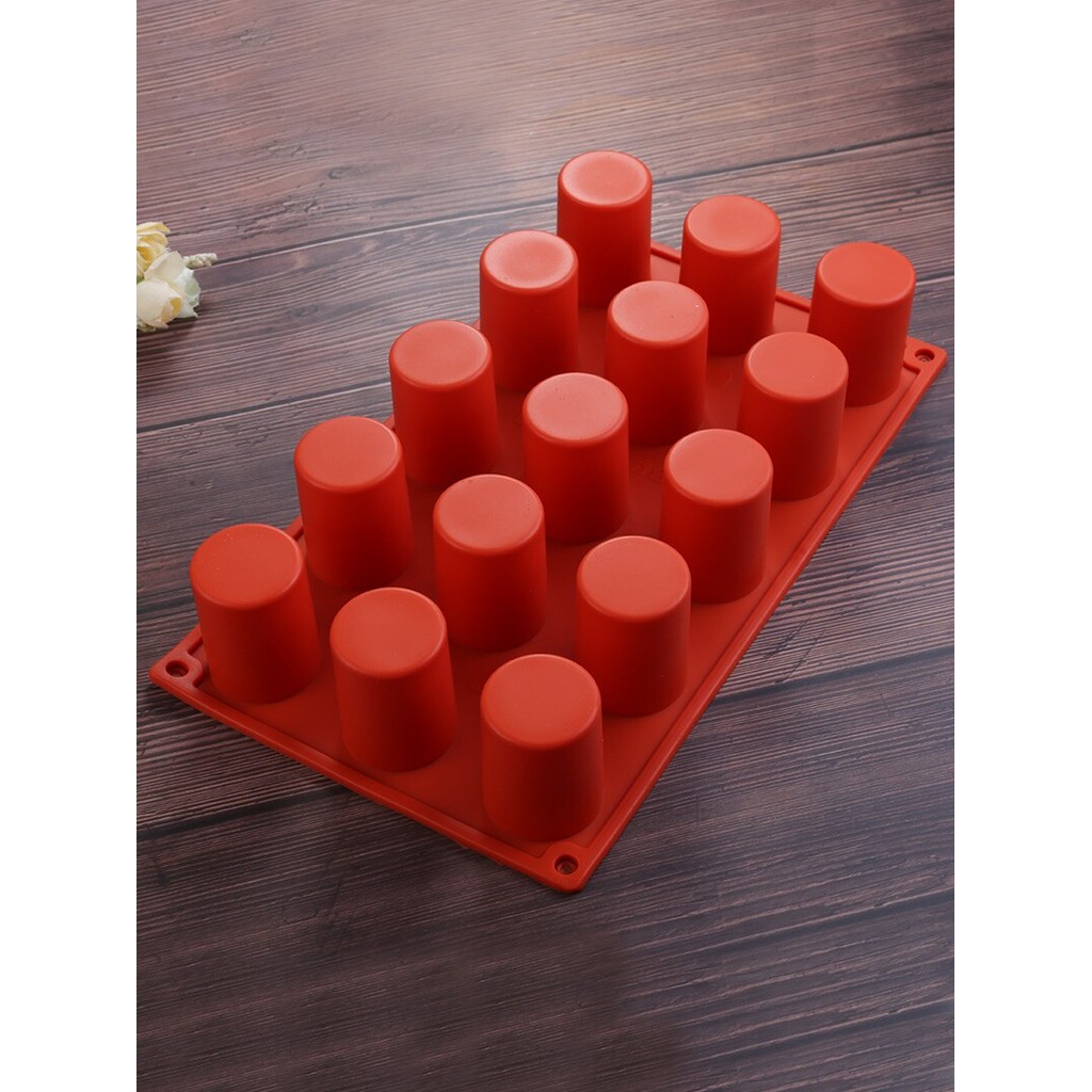 máy đánh kem muối búp bê sillicon Khuôn tráng miệng thạch silicone bánh hình trụ