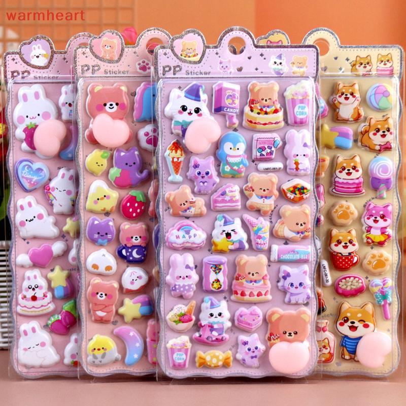 (warmheart) Hoạt Hình Động Vật Dễ Thương Stier 3D Puffy Squishy Giảm Căng Thẳng Stier Cho Vỏ Điện Th