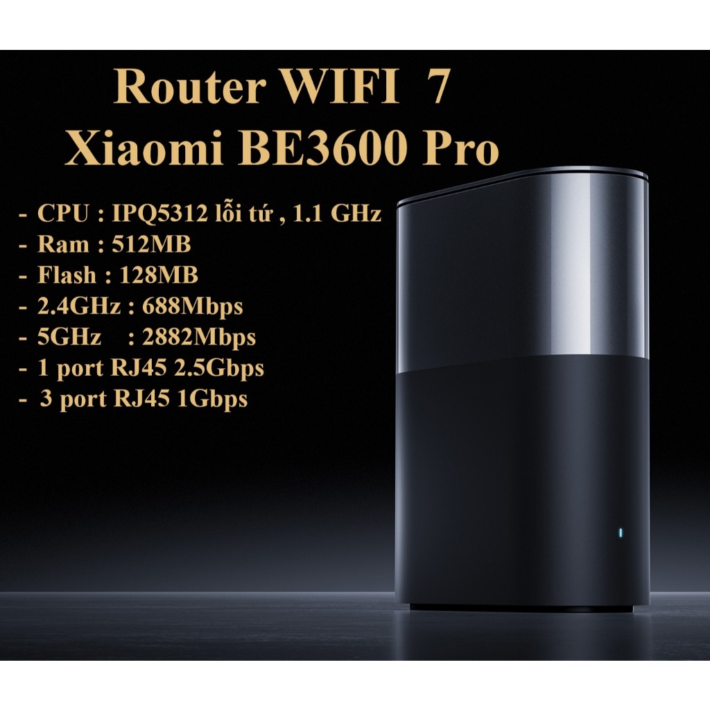 [BH 6 tháng] [New Seal] Router WIFI 7 Xiaomi BE3600 Pro - Chịu tải cao