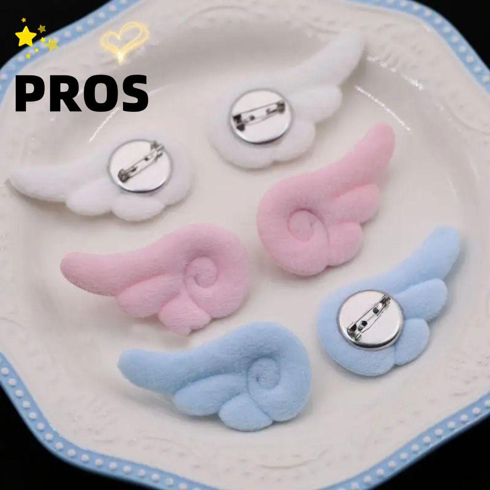 PROS 1 Đôi Cánh Thiên Thần Mặt Dây Chuyền, Sang Trọng Y2K Phong Cách Đôi Cánh Thiên Thần Trâm Cài, H