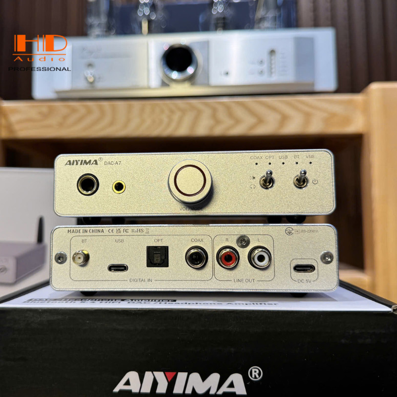 [Chính hãng] Bộ giải mã kiêm headamp AIYIMA DAC-A7 (ES9038Q2M + BLUETOOTH 5.4)