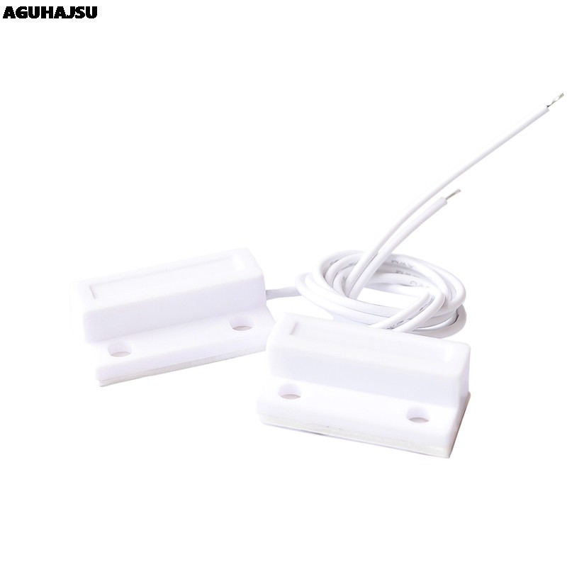 MC-38 MC38 Cảm biến cửa sổ có dây 30mm Dây kéo dài ngẫu nhiên Công tắc từ tính Hệ thống báo động gia