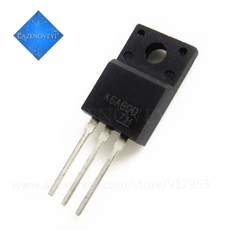 10 Cái / lốc TK6A60D TK6A60 K6A60D TO-220F 6A 600V Mới Chính Hãng Còn Hàng