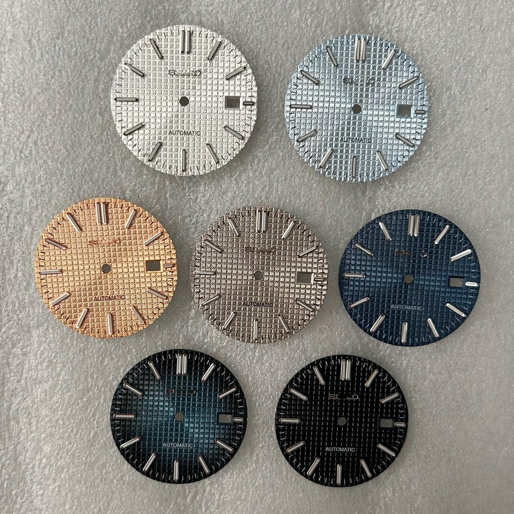 AP Farm Oak Dial 31.8MM Dial Bar Nail Green Luminous Watch Dial Adapt NH35 / NH36 Movement