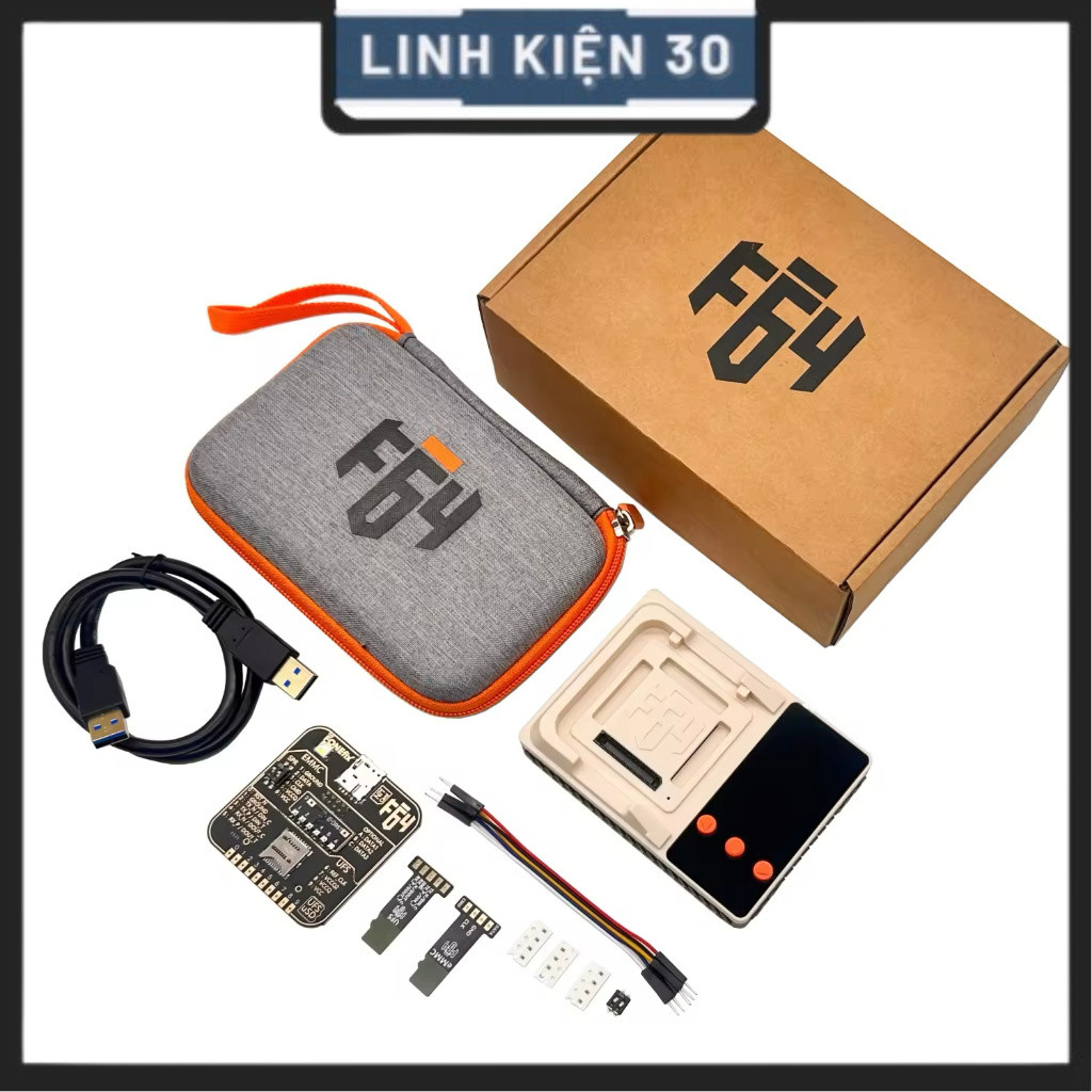 Box F64 hỗ trợ làm ổ cứng eMMC, UFS đa năng điện thoại, Tivi, Android box, Drone,...