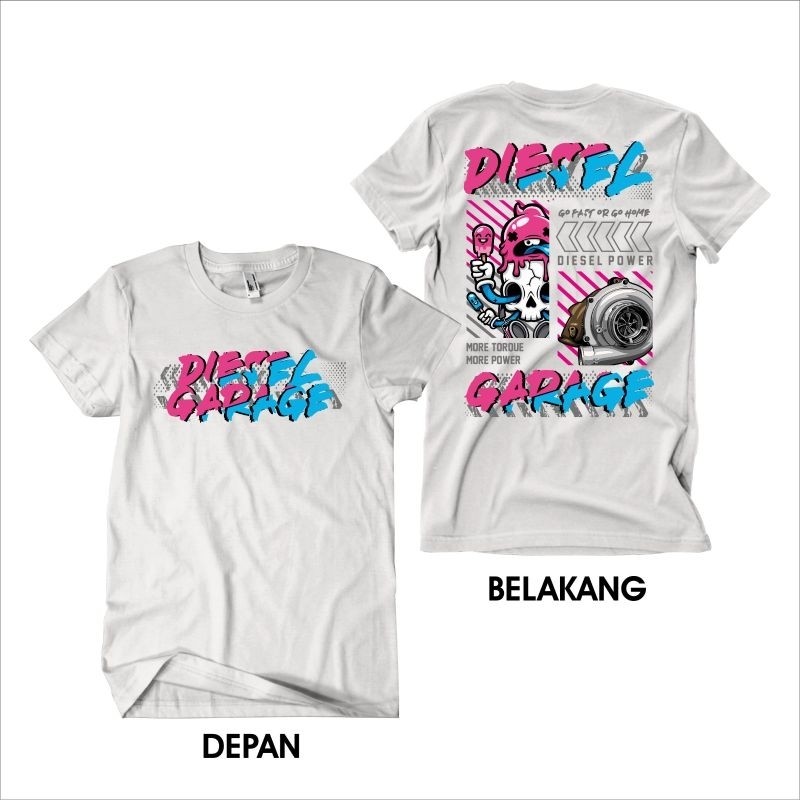 Áo thun Diesel Jersey Nhà để xe ô tô Ô tô Diesel Garage