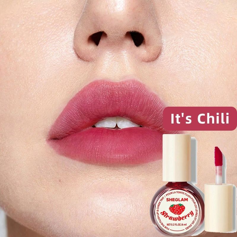 Mỹ sheglam Lip Cheek Dual-Sử dụng Lip Dye Liquid Blush Liquid Lipstick Natural No Makeup Remover 04-
