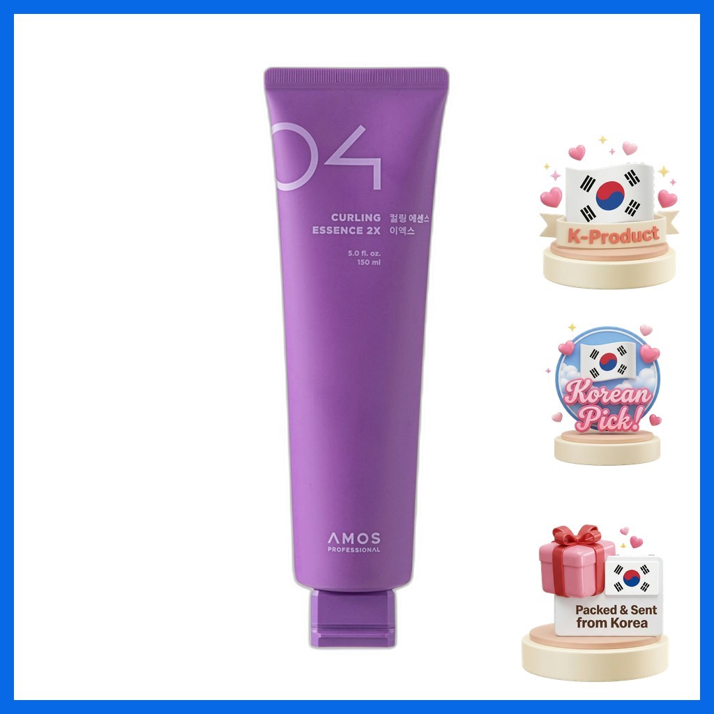 [amos] Tinh chất uốn cong 2X, 150ml, 1 cái / Tinh chất uốn tóc Hàn Quốc / Công thức nhẹ / Xác thực 1