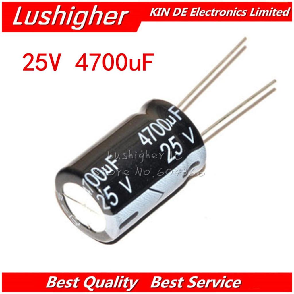 5 CÁI 25V4700UF 16 * 25mm 4700UF 25V 16x25 mm Nhôm Điện Phân Tụ DIP