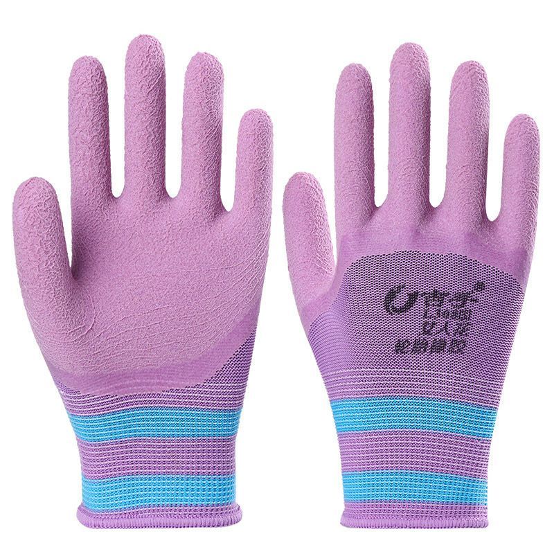 [Găng tay nhà bếp] Găng tay hoa L308 dành cho nữ Công sở nữ Chống mài mòn Chống thấm nước Dây đai là